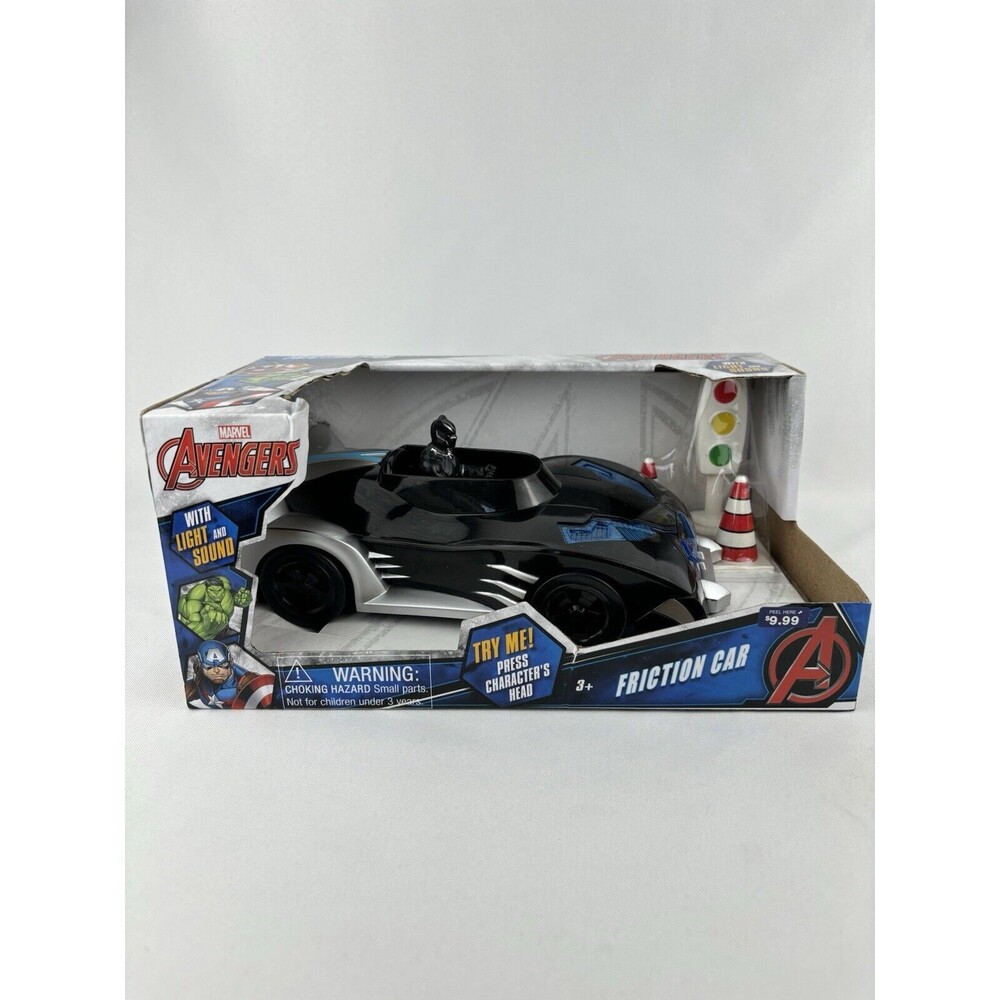 Marvel Avengers Black Panther Friction Car with Light & Sound Brand NEW